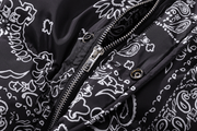men's thick cashew flower print cotton coat, view 8 - MRSLM