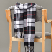 plaid imitation cashmere tassel scarf, view 22 - MRSLM