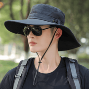 men's wide brim fisherman hat, view 6 - MRSLM
