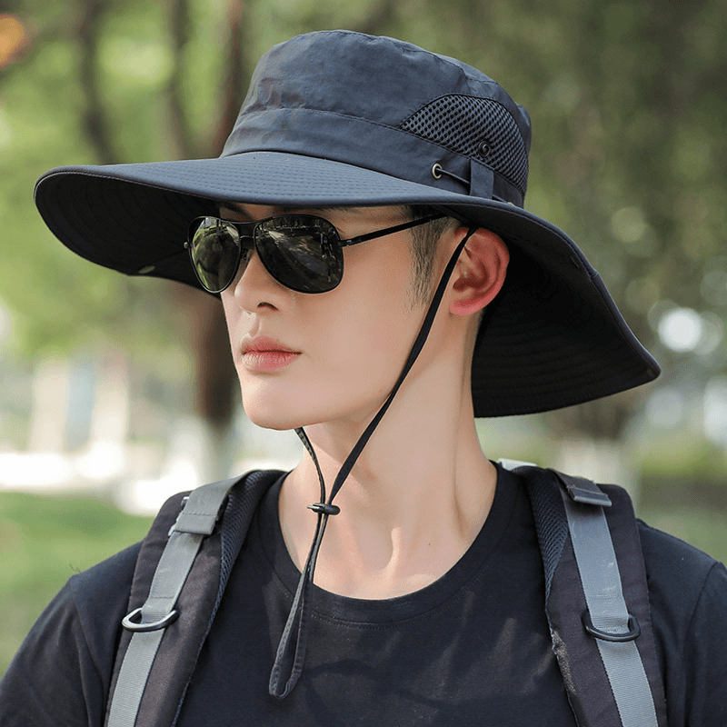 men's wide brim fisherman hat, view 6 - MRSLM