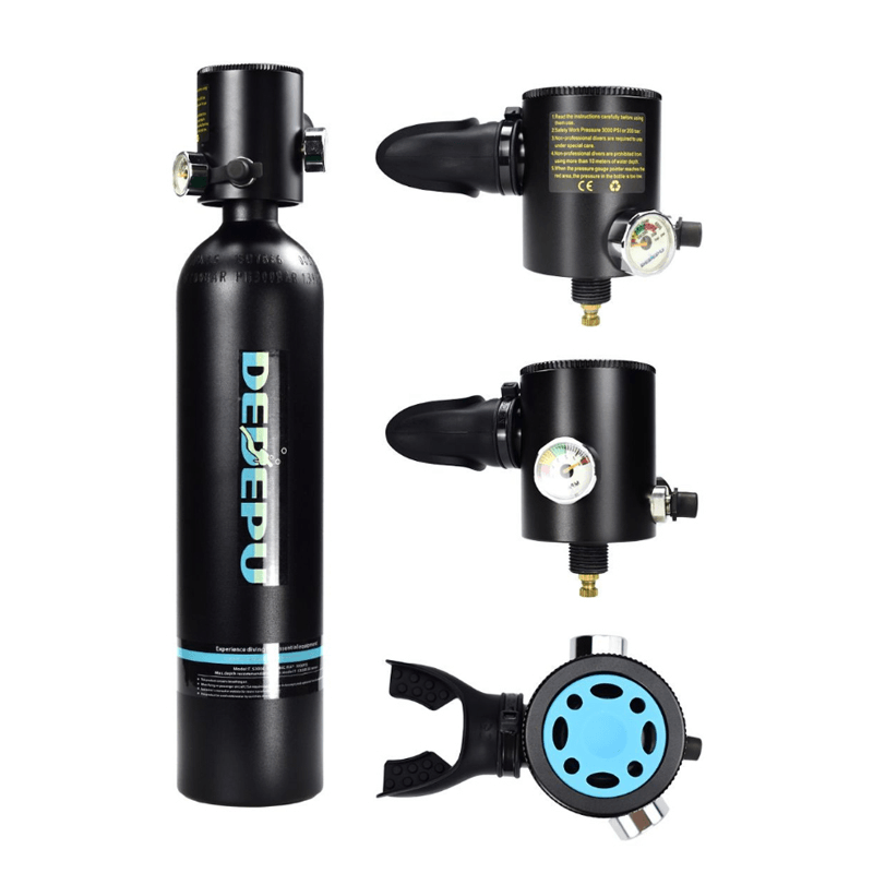 DEDEPU 1000Ml Mini Diving Oxygen Tank Mini Underwater Breathing Apparatus Cylinder Bottle Teaching Scuba Equipment - MRSLM