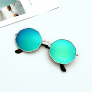 round irregular ocean film sunglasses, view 4 - MRSLM