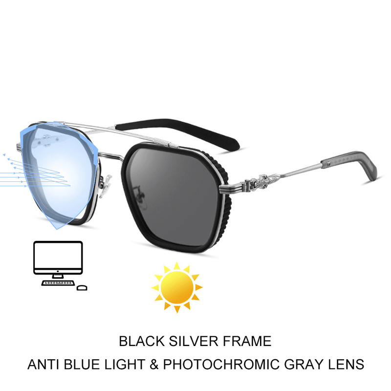 retro double beam glasses frame, view 6 - MRSLM