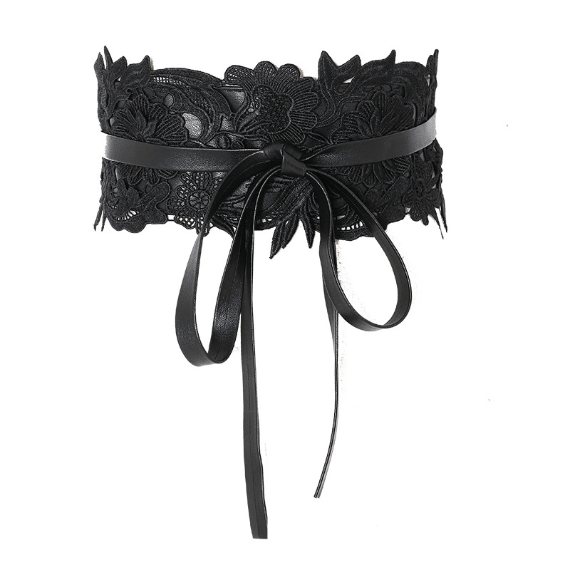 Retro lace waist band belt, view 4 - MRSLM