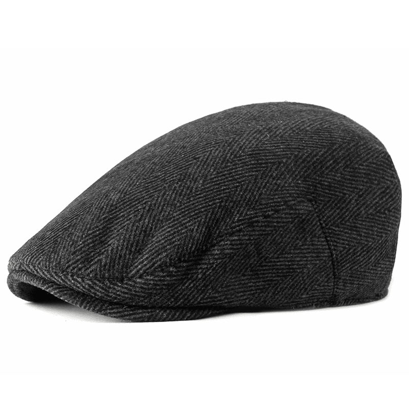 men's British retro striped beret, view 2 - MRSLM