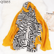 cotton plaid shawl scarf, view 4 - MRSLM