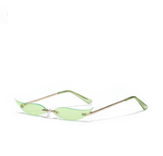 rimless pointed cat-eye sunglasses, view 12 - MRSLM