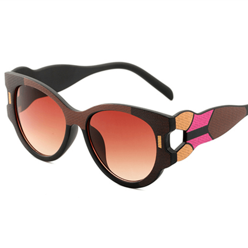 Women's large frame multicolor sunglasses, view 5 - MRSLM