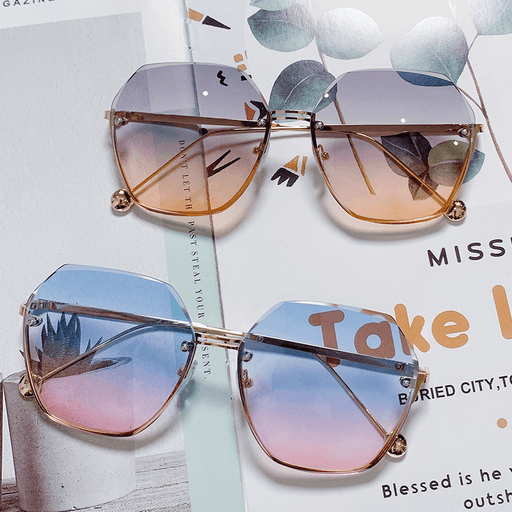 Women's vintage metal frame sunglasses - MRSLM