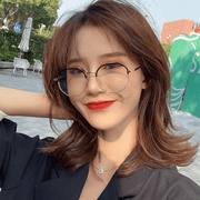 retro round thin metal frame glasses, view 2 - MRSLM