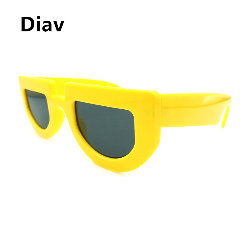 women's retro half-round sunglasses, view 5 - MRSLM