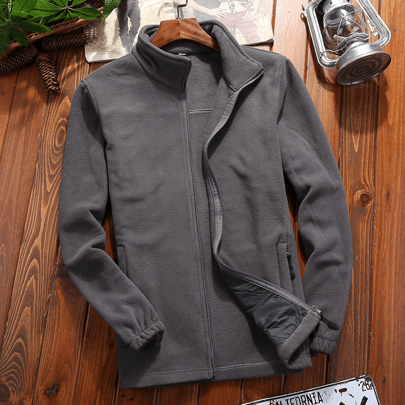 Men's and women's warm plush sports coat, view 6 - MRSLM