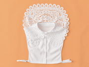 chiffon flower fake collar for sweaters, view 3 - MRSLM
