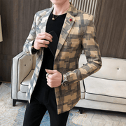 men's slim fit suit jacket, view 4 - MRSLM