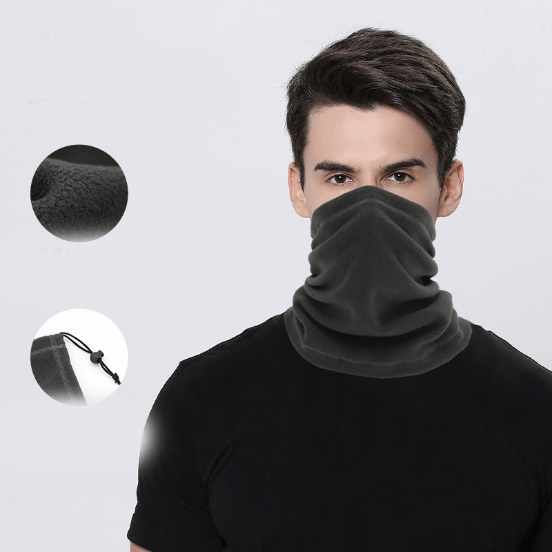 fleece neck bib hat - MRSLM