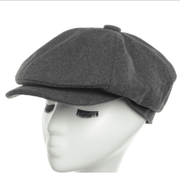 casual wool felt octagonal beret, view 4 - MRSLM