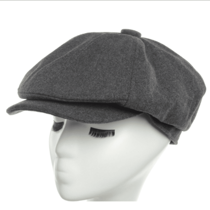 casual wool felt octagonal beret, view 4 - MRSLM