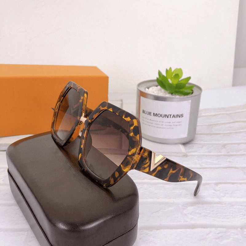 Polygonal big frame metal sunglasses, view 4 - MRSLM