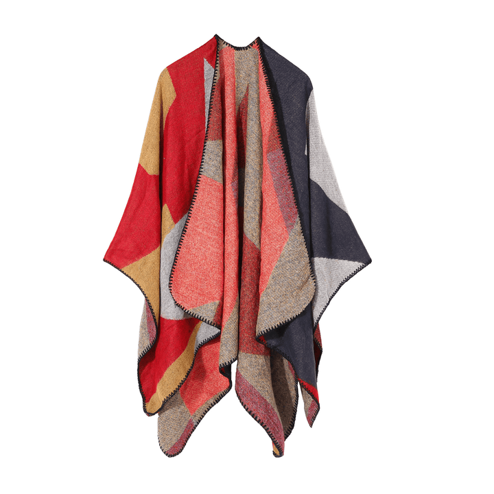 Fashion Street Warmth and Color Matching Cashmere Big Scarf Shawl - MRSLM