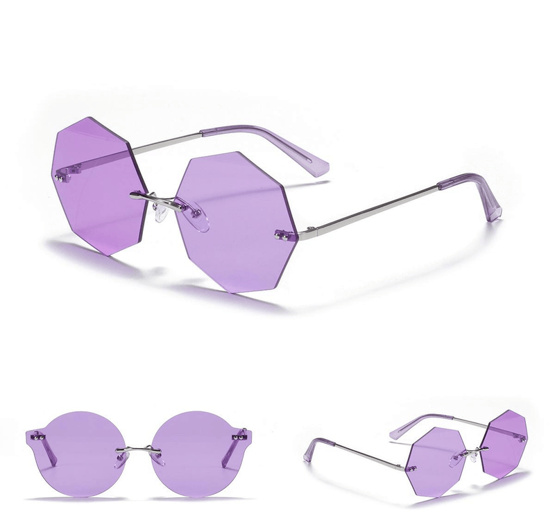 Women's polygonal sunglasses, view 5 - MRSLM