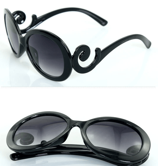 Butterfly wing baroque round sunglasses - MRSLM