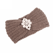 women's handmade wool knit headband with sequins, view 3 - MRSLM
