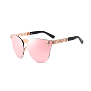 Gothic skull head decorated sunglasses, view 4 - MRSLM