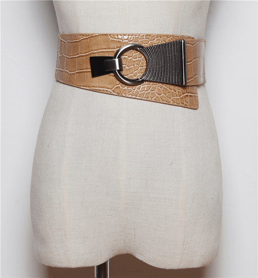 women's wide elastic waist belt, view 4 - MRSLM