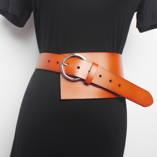 women's wide leather waistband, view 2 - MRSLM