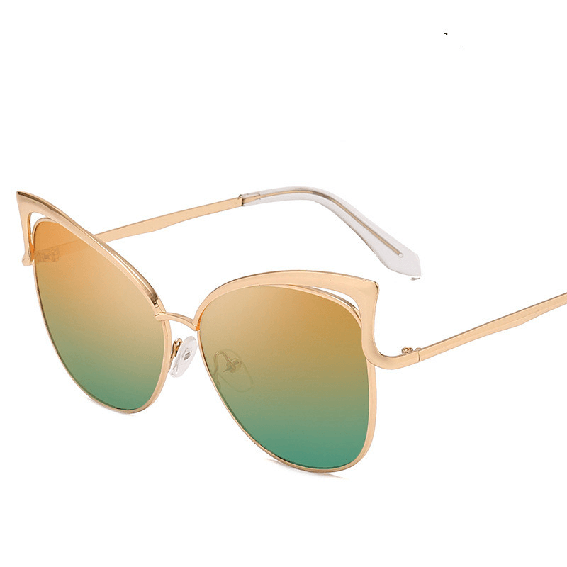 Women's colorful lens metal sunglasses, view 7 - MRSLM