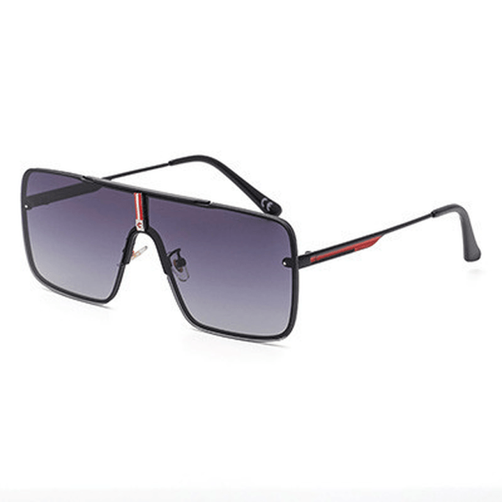 New Sunglasses Men'S One Piece Fashion Net Red Big Box Sunglasses - MRSLM