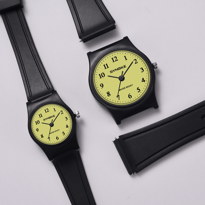 SYNOKE 9018 Simple Design Casual Style Ultra Thin Waterproof Fashion Men Watch Quartz Watch - MRSLM