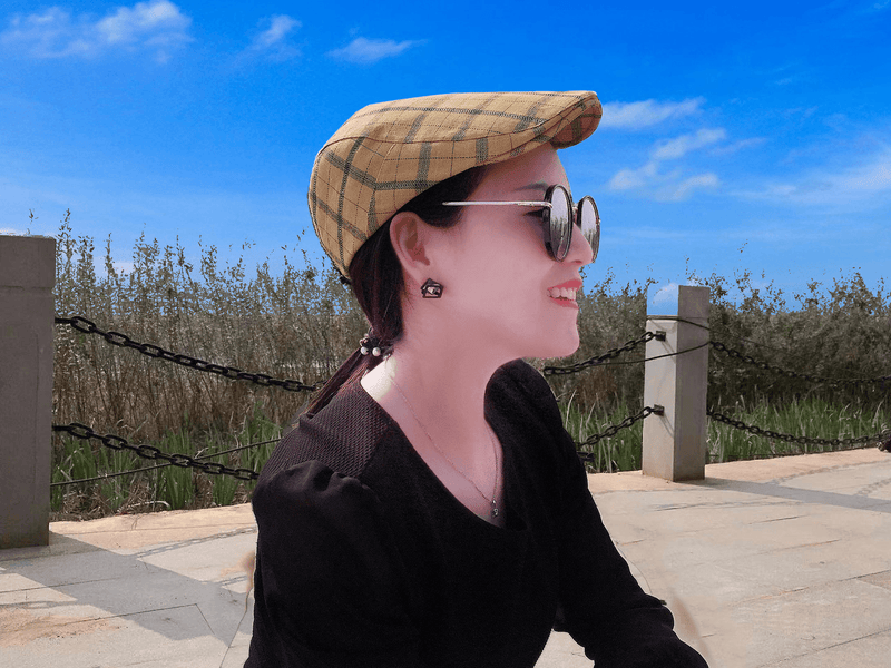 plaid peaked cap, view 14 - MRSLM
