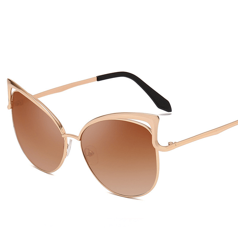 Women's colorful lens metal sunglasses, view 5 - MRSLM