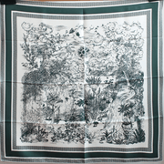 twill large square scarf, view 2 - MRSLM