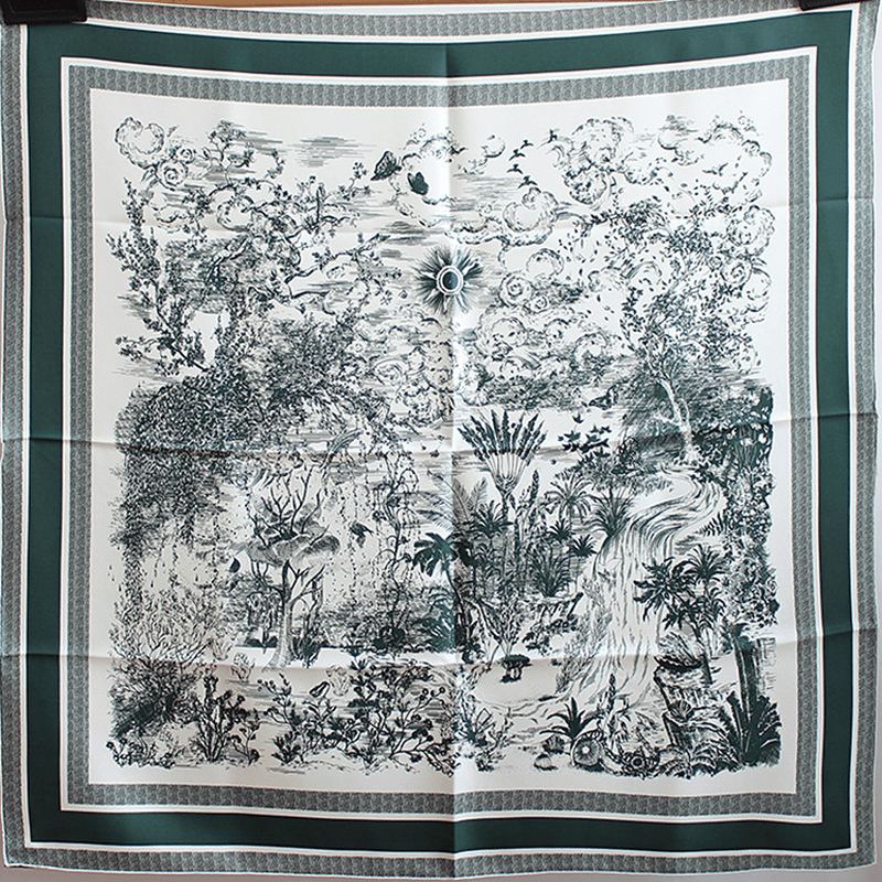 twill large square scarf, view 2 - MRSLM