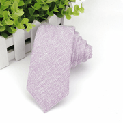men's super narrow cotton necktie, view 11 - MRSLM
