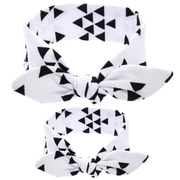 printed rabbit ear parent-child headband, view 2 - MRSLM