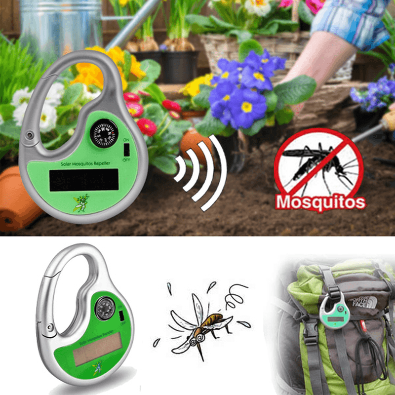 Honana HG-GA2 Garden Sonic Wave Mosquito Repeller Outdoor Portable Solar Power with Compass - MRSLM