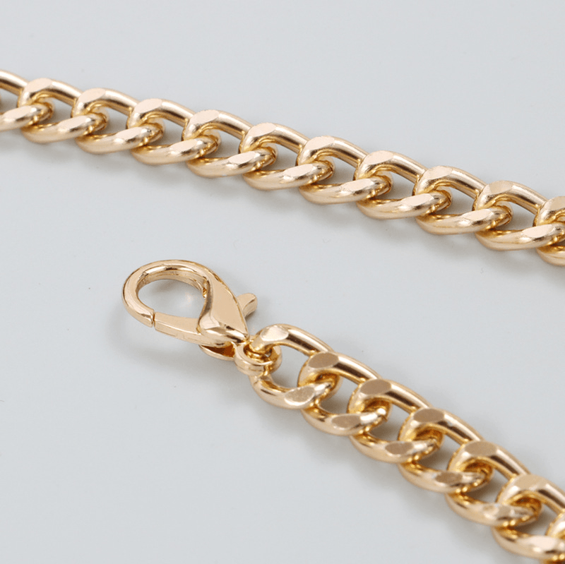 multi-level gold metal waist chain belt, view 2 - MRSLM