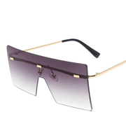 Large one-piece square sunglasses, view 9 - MRSLM