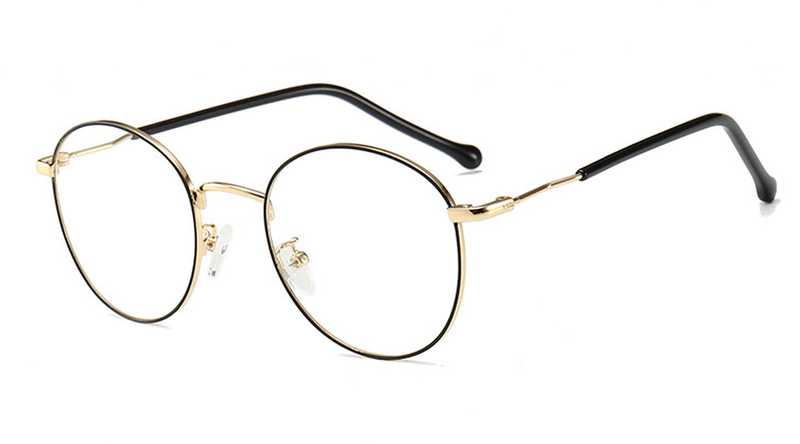 Irregular round metal frame glasses, view 4 - MRSLM