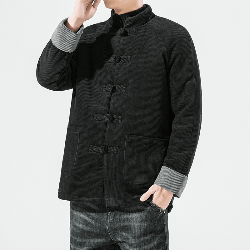 men's thick cotton-filled coat, view 4 - MRSLM