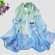 women's printed chiffon scarf, view 5 - MRSLM