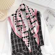 women's printed square scarf, view 9 - MRSLM