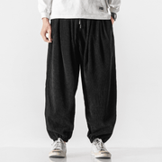 Men'S Casual Pants Loose plus Size Corduroy - MRSLM