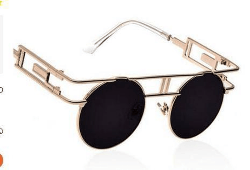 steampunk round sunglasses, view 3 - MRSLM
