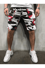 men's camouflage multi-pocket shorts, view 4 - MRSLM