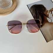 Large square metal frame sunglasses - MRSLM