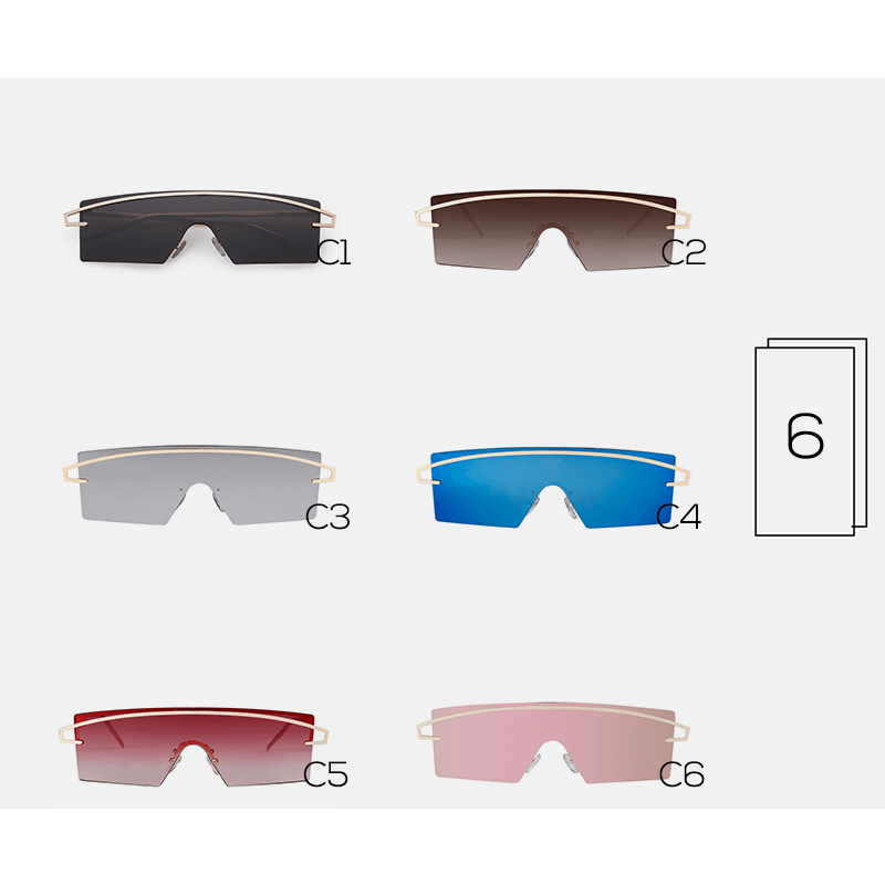 Large frame ocean lens sunglasses - MRSLM